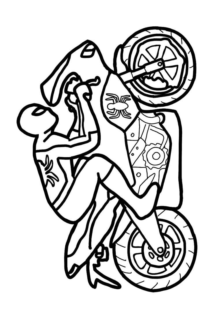 Homem Aranha Motocicleta Para Colorir Imprimir Desenhos