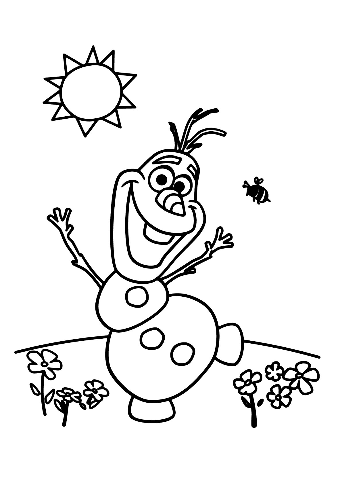 Olaf No Ver O Para Colorir Imprimir Desenhos