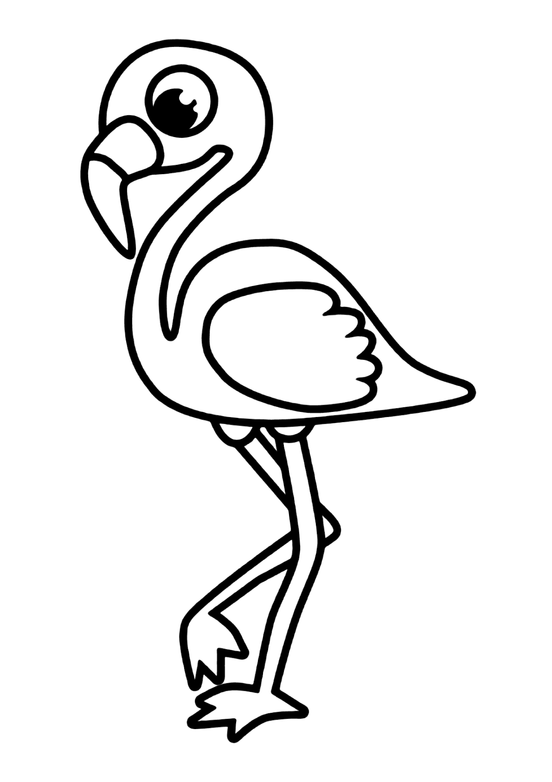 Flamingo Para Colorir Imprimir Desenhos