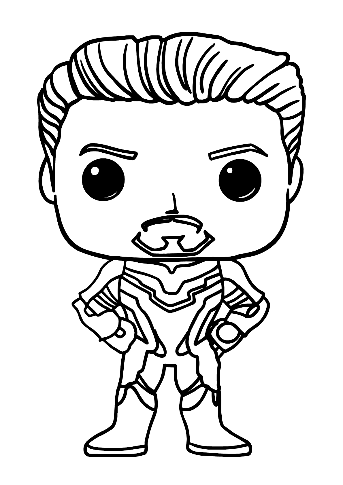 Tony Stark Pequeno Para Colorir Imprimir Desenhos