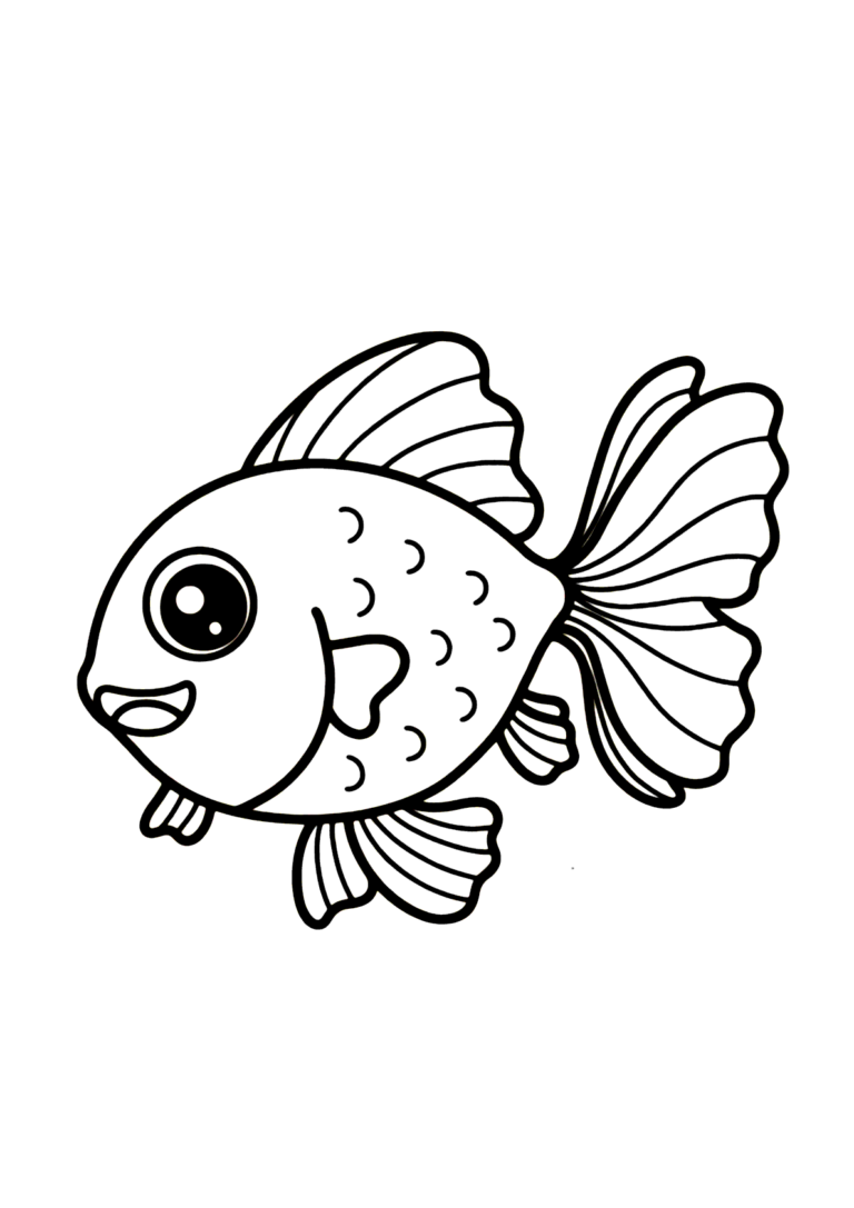 Peixe Fofo Para Colorir Imprimir Desenhos