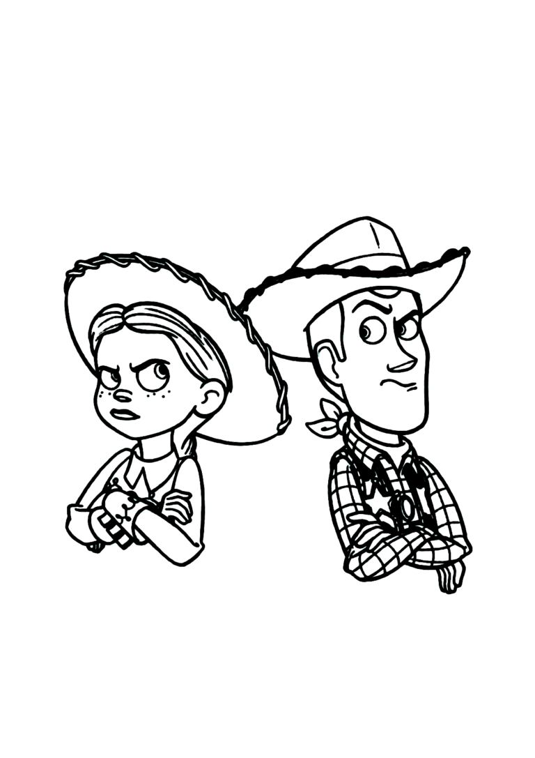 Jessie E Woody Para Colorir Imprimir Desenhos