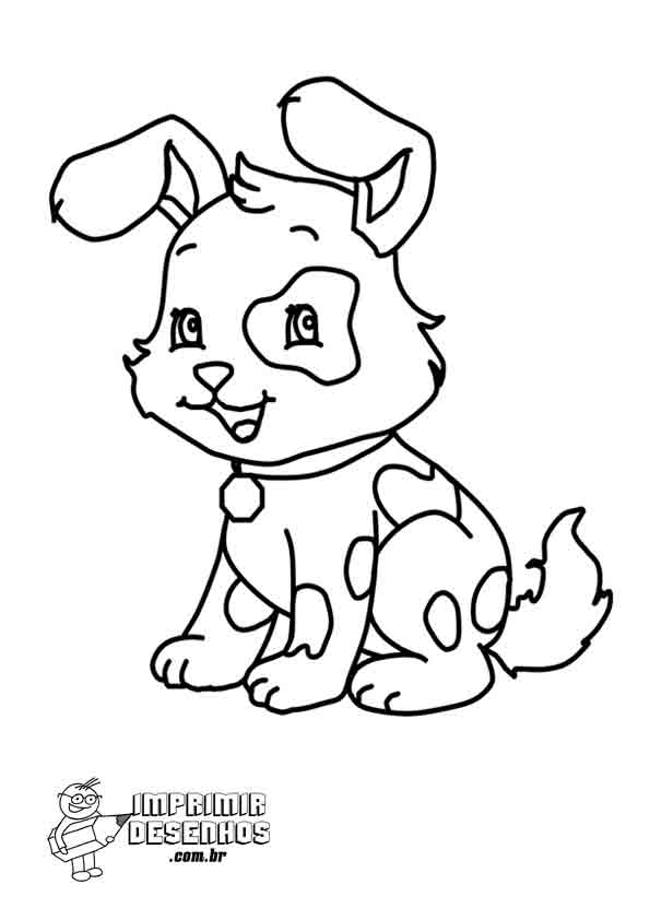 Cachorros para colorir - Desenhos Imprimir