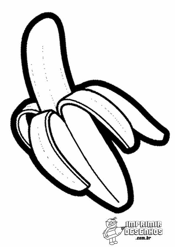 Banana para Colorir e Pintar [ 2023 ]