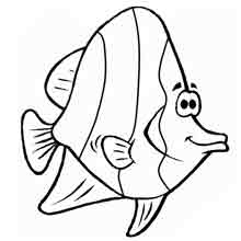 desenho de animais para colorir: peixe