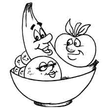 Desenhos de Frutas para Colorir - Colorir.com