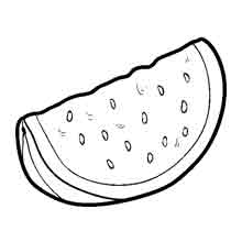 desenhos de frutas para colorir: melancia