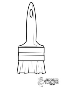 Pincel para pintar - Imprimir Desenhos