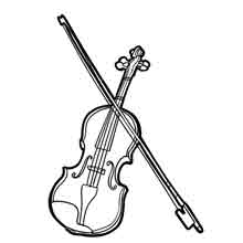 instrumentos musicais para colorir: violoncelo