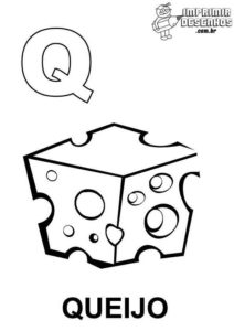Letra Q para colorir - Imprimir Desenhos