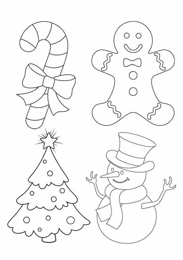 Desenhos variados de natal para colorir - Imprimir Desenhos