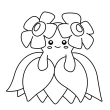 desenho de pokemons para colorir: bellossom