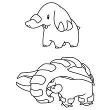 desenho de pokemons para colorir: phanpy