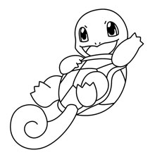desenho de pokemons para colorir: squirle