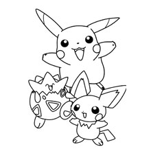 desenho de pokemons para colorir: pokemons diversos