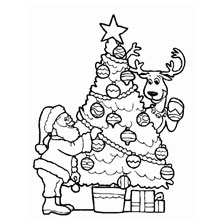 desenhos de natal para colorir: arvore de natal