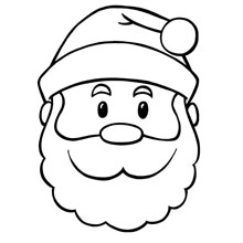 Desenhos para colorir de desenho de uma guirlanda de natal com o papai noel  para colorir 