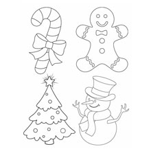 Desenhos de Natal para colorir e coloridos para imprimir