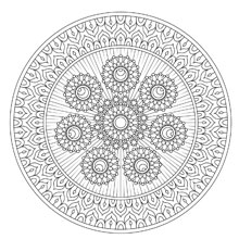 desenho de um mandala gotico para imprimir e colorir