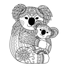 desenhos para colorir para adultos: panda