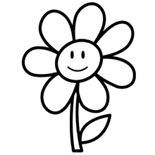 ▷ Desenhos de Flores para colorir