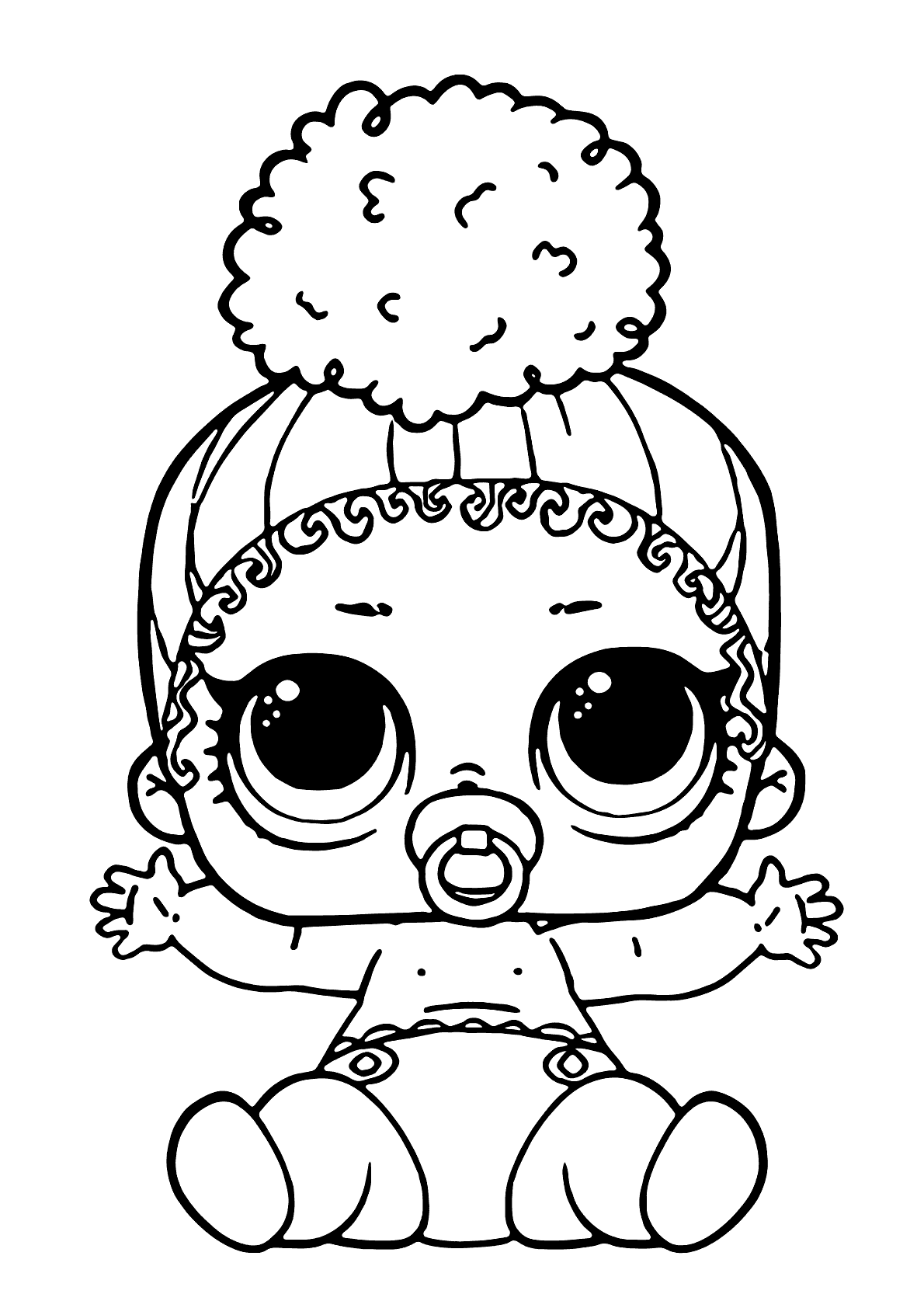 LOL bebê fofa para colorir - Imprimir Desenhos