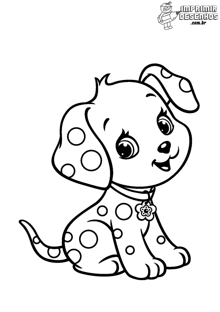 Cachorrinha dálmata para colorir - Imprimir Desenhos