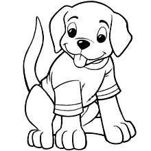 Desenhos de Cachorros e cães fofinhos para colorir imprimir e pintar -  Desenhos para pintar e colorir