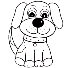 Desenhos de Cachorro para Colorir, Pintar e Imprimir 