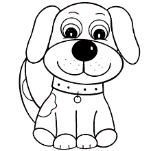 Cachorros para colorir em 2023  Desenho fofo de cachorro, Desenho de  cachorro, Coisas simples para desenhar