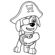 cachorros para colorir cachorro pirata