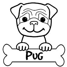 Desenho de cachorro para colorir para crianças. imprima-os online  gratuitamente.