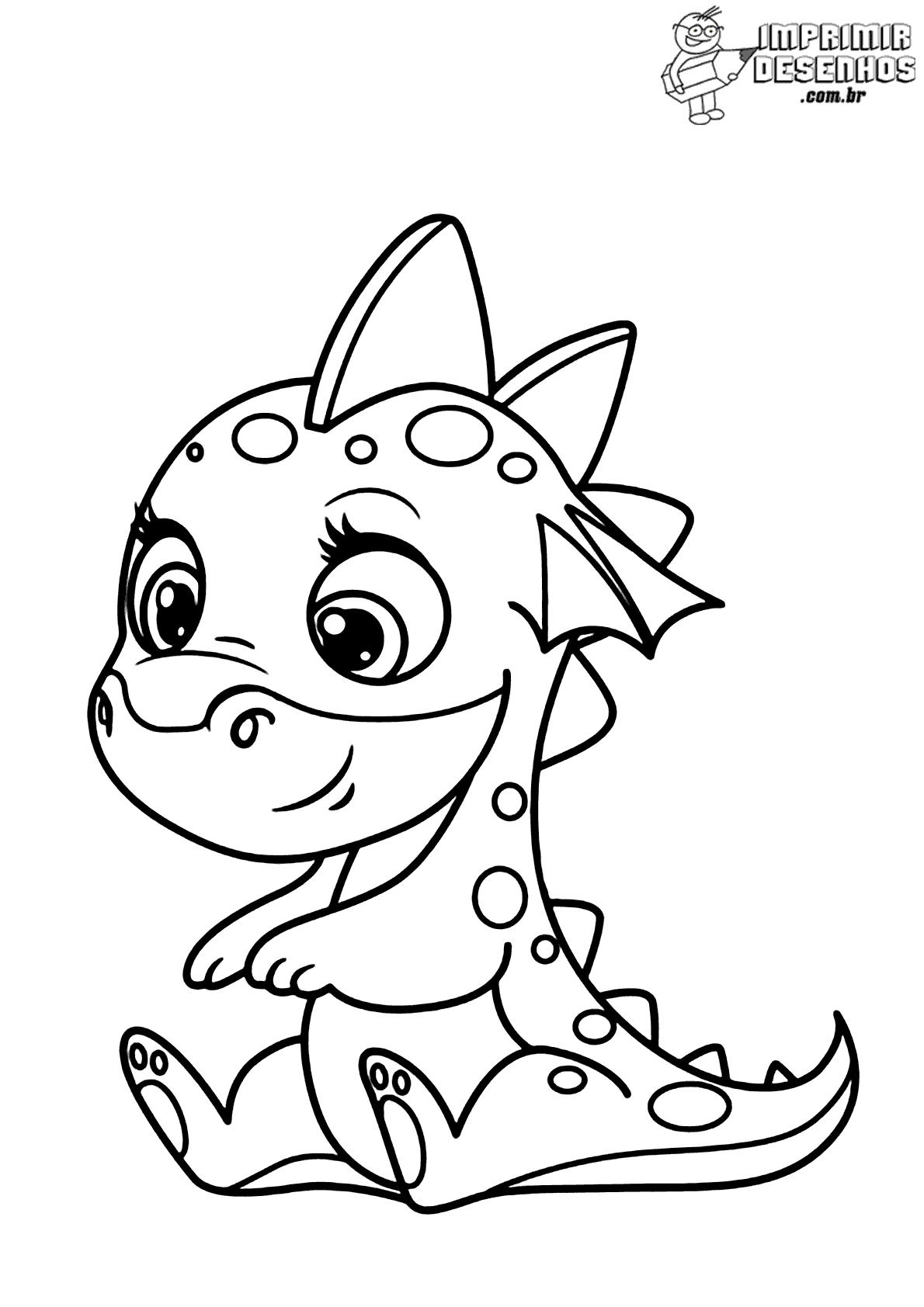 Desenho de Dinossauro para colorir  Desenhos para colorir e imprimir gratis