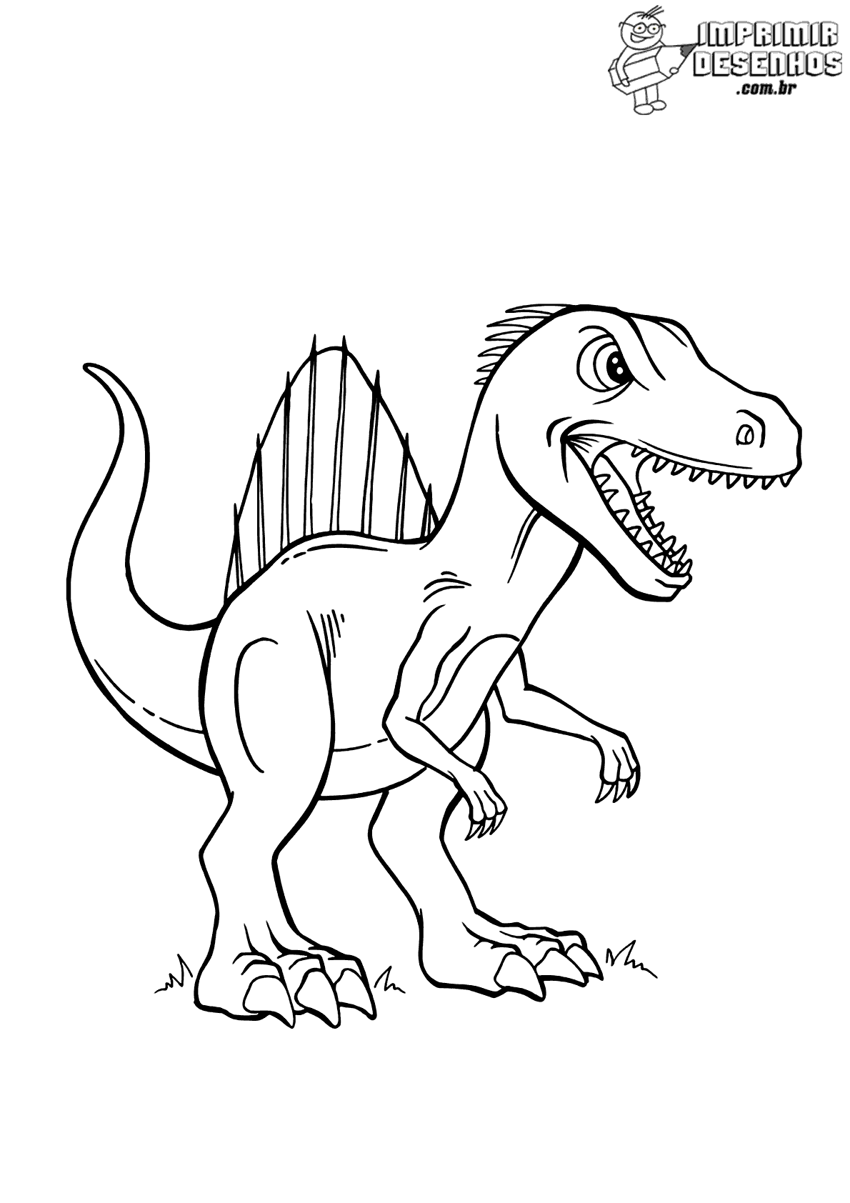 Dinossauro espinossauro para colorir - Imprimir Desenhos