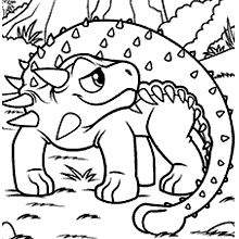 dinossauros para colorir anquilossauro selva