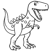 Desenhos para colorir de dinossauro tiranossauro período jurássico