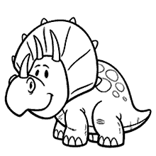 dinossauros para colorir triceratops