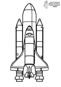 Foguete espacial para colorir