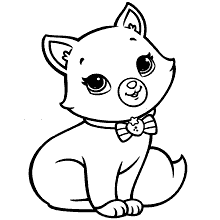 Desenho de Gatinhas Kawaii para colorir  Desenhos para colorir e imprimir  gratis