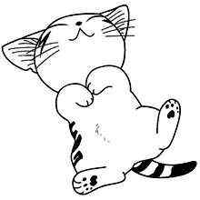 Gato sorvetinho para colorir - Imprimir Desenhos