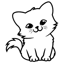 Desenhos de gatos e gatinhos para colorir, pintar e imprimir