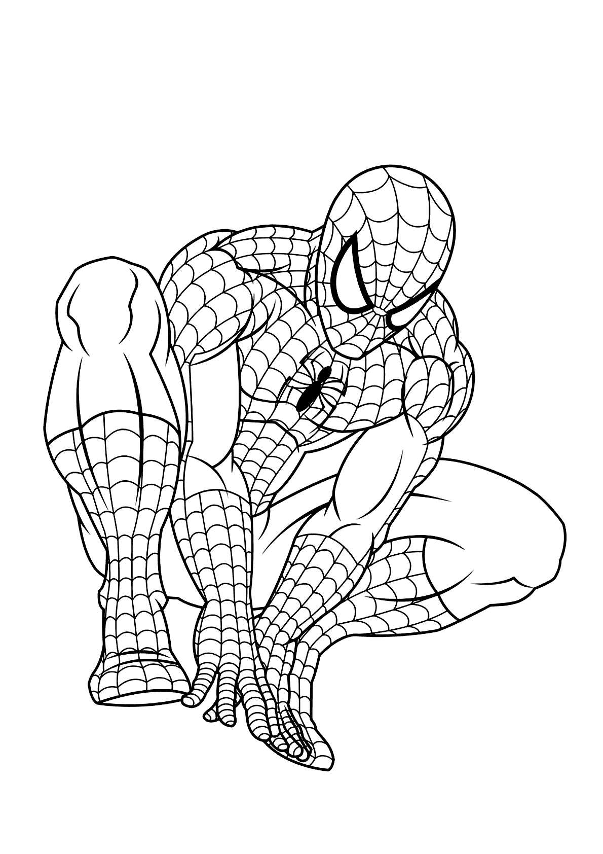 Homem aranha bonito para colorir - Imprimir Desenhos