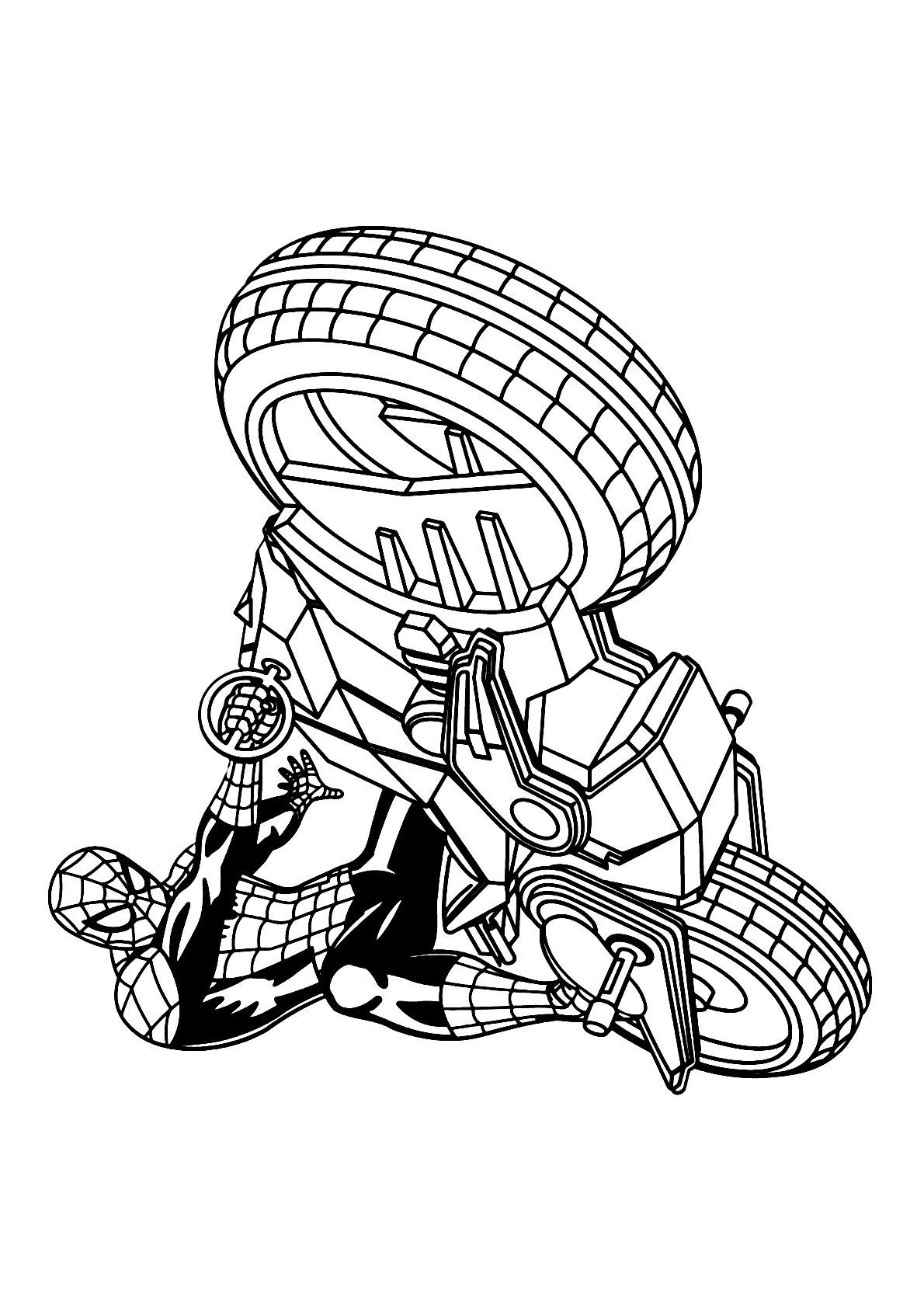 Desenho de Moto para Colorir - Colorir.com