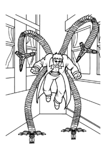 Homem Aranha Doutor Octopus Para Colorir Imprimir Desenhos