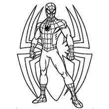 Homem aranha e aranha para colorir - Imprimir Desenhos