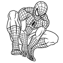 homem aranha para colorir bonito