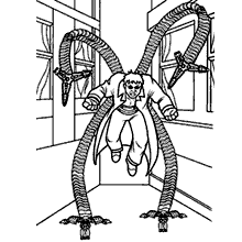 homem aranha para colorir doutor octopus