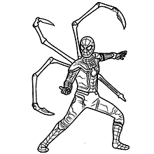 Desenhos Para Pintar e Colorir Homem Aranha - Imprimir Desenho 060