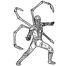 homem aranha para colorir garras