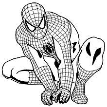homem aranha para colorir super heroi